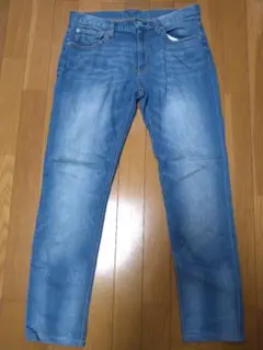 GU　ジーンズ　ブルーデニム　テーパード　31インチ　ヴィンテージ