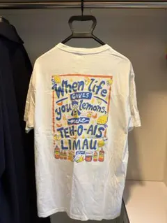 APOM! Tシャツ ホワイト クルーネック