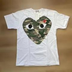 PLAY comme des garcons コムデギャルソン カモフラTシャツ PLAY COMME des GARCONS - プレイコムデギャルソン カモ柄ハート