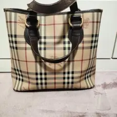 Burberry チェック柄 トートバッグ 中型