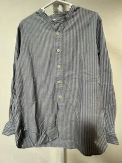 MHL.ストライプ シャツ バンドカラー