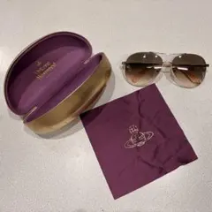 Vivienne Westwood ティアドロップ サングラス ブラウン ケース