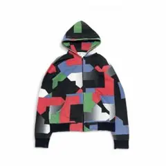 00s phenomenon マルチカラージップパーカー　幾何学模様