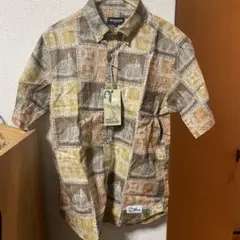 A BATHING APE チェックシャツ 半袖 ブラウン M未使用品タグ付き