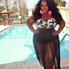 フラワープリント セパレート水着