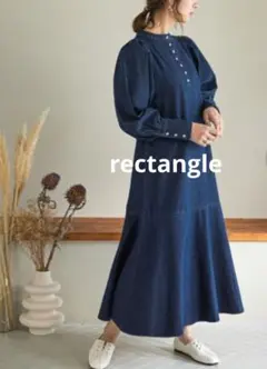 rectangle レクタングル マーメイド デニムワンピース Ｆサイズ