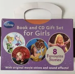 ディズニー （英語版）本とCDギフトセット 女児向け