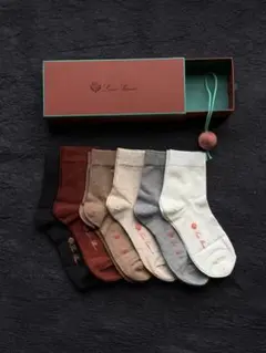 ロロピアーナ Loro Piana カシミヤソックス6点セット - メルカリ
