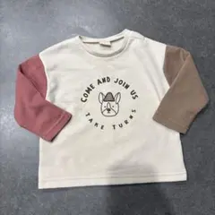 アカチャンホンポ　SIMPLE FREE 犬イラスト トレーナー 90