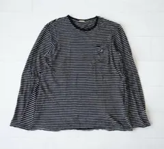 y2k grunge darkcore ボーダーカットソー ロンＴ y2k grunge darkcore ボーダー 長袖カットソー ロンT - メルカリ