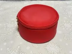 Christian Dior コスメポーチ レッド ラウンド型