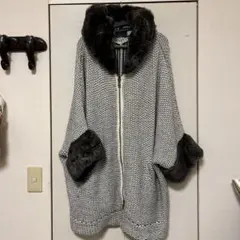 ZARA ファーニットコートM