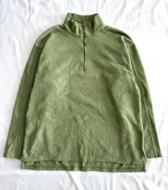 USA製 patagoniaパタゴニア ハーフジップスウェットフリース カーキS