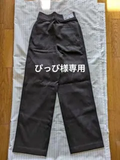 ユニクロ　ブラッシュドジャージーパンツ（丈長め）＋S ダークブラウン