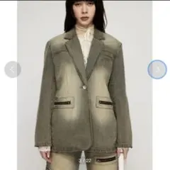 LAGUA GEM テーラードデニムジャケット