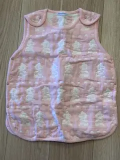 ファミリア　スリーパー　ピンク　クマ模様　60〜90cm