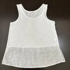 GU シアーチェックコンビタンクトップL レディースのサムネイル