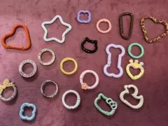 キーホルダー カラビナ リング20個セット③