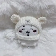 ちいかわ ぬいぐるみ用 くまちゃん帽子 白