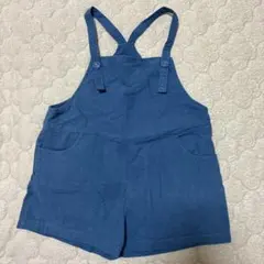 ダークブルー ショートオーバーオール サイズ80