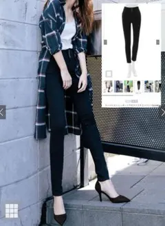 グレイル　ストレッチハイウエストスキニーパンツ　Lサイズ