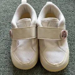 アシックス スクスク ホワイトスニーカー　14.0センチ