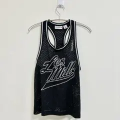 【新品】Reebok LESMILLS メッシュタンクトップ M ブラックのサムネイル