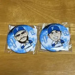 北海道日本ハムファイターズ 田中正義 マルティネス 缶バッチ CS