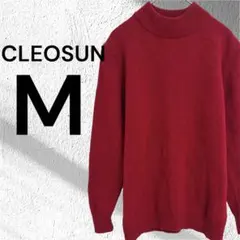 クレオサン ウール100 ハイネックニット セーター 長袖 M フリーサイズ