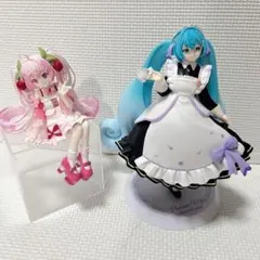 初音ミク フィギュア 2体セット 桜ミク メイドver