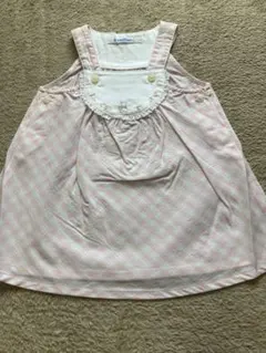 familiar ギンガムチェック ジャンパースカート95cm以下