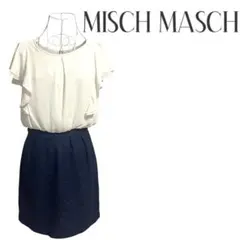 MISCH MASCH 美品 ドッキングワンピース 花柄レーススカート 半袖