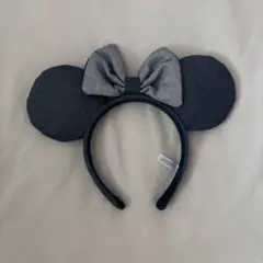 ミッキー型ネイビー色カチューシャ