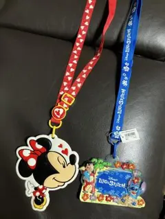 Disney resort限定♡ミニーマウス＆スティッチ　パスケース　2セット
