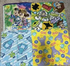 ミッキー＆トイ・ストーリーキャラクタータオル　ウォッシュタオル　ハンド　フェイス