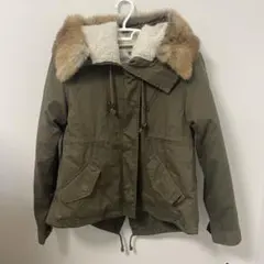 earth music&ecology ファー付きブルゾン