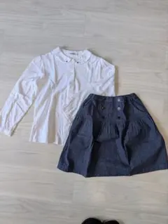 familiar　ブラウスとフレアスカートの2点セット　140サイズ