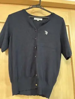 U.S. POLO ASSN. 半袖 カーディガン ネイビーのサムネイル