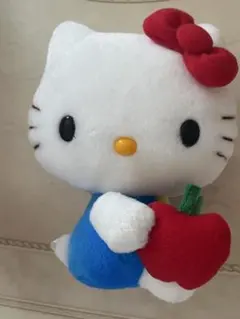 ハローキティ ぬいぐるみ リンゴ　おすわり