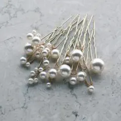 パールヘアピン 12本セット 結婚式 披露宴