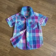 F.O.KIDS 半袖チェックシャツ