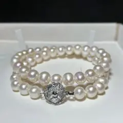 大珠 本真珠 ネックレス 輝き良好 パール 冠婚葬祭 8.1〜9.3㎜ M629