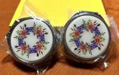 森下仁丹♫薬入れ♪小物入れ　2個セット　花柄