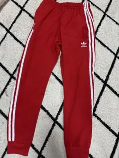 adidas 赤 ジャージパンツ J/S
