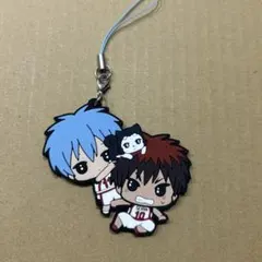 美品）黒子のバスケ 黒子テツヤ 火神大我 ラバーストラップ