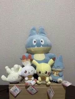 ポケモン　ポケピースおいしいじかんぬいぐるみ　ゴンベ、全4種　合計5体セット