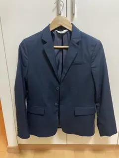 美品 ほぼ未使用 12歳 152cm ネイビー ジャケット・パンツ・シャツ