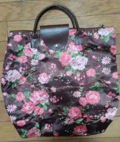 花柄折りたたみバッグ