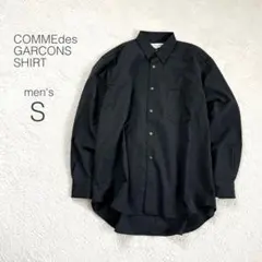 【コムデギャルソン】長袖シャツ 毛100 フランス製 シンプル 無地 ナチュラル