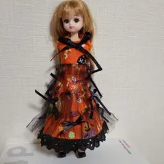 No.67　ハンドメイド　リカちゃんのハロウィンワンピース